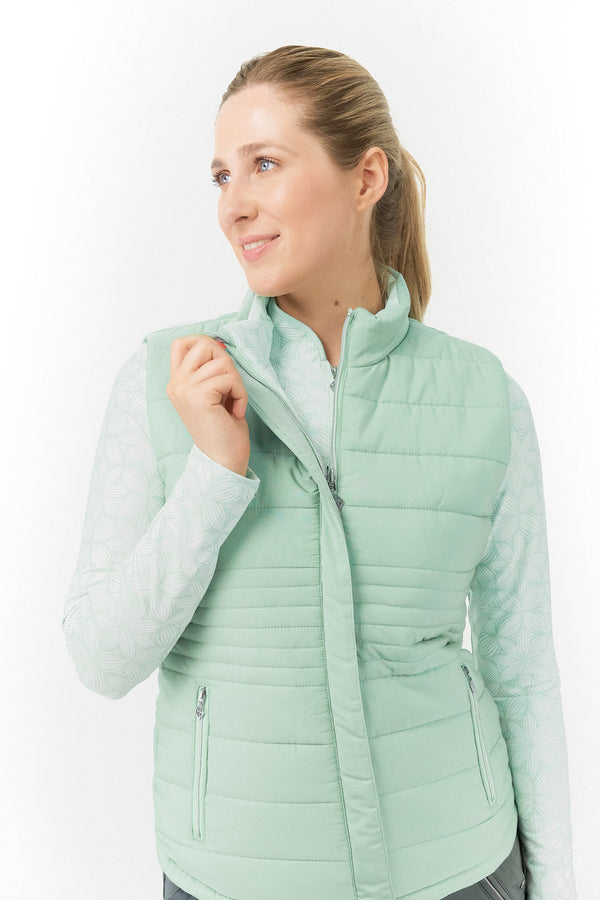 Pure Golf Eve Reversible Ladies Golf Gilet - Frosted Field