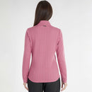 Green Lamb Ladies Kit Jacquard Zip Neck Top